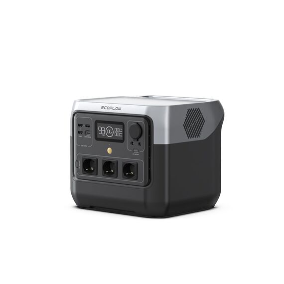 EF ECOFLOW Tragbare Powerstation RIVER 2 Pro, 768 Wh Solargenerator mit LiFeP04, Schnellladung in 70 Minuten, 3x 800 W AC-Steckdosen, Balkonkraft für Notstrom/Camping/Wohnmobile