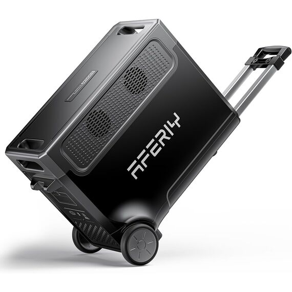 AFERIY 3600W Tragbare Powerstation, 3840Wh LiFePO4-Batterie, 3x230V AC-Ausgang 3600W(7200W Spitze), 2200W Solarenergie-Ladefunktion, UPS, Bluetooth, APP, Ideal für Camping, RV, Outdoors