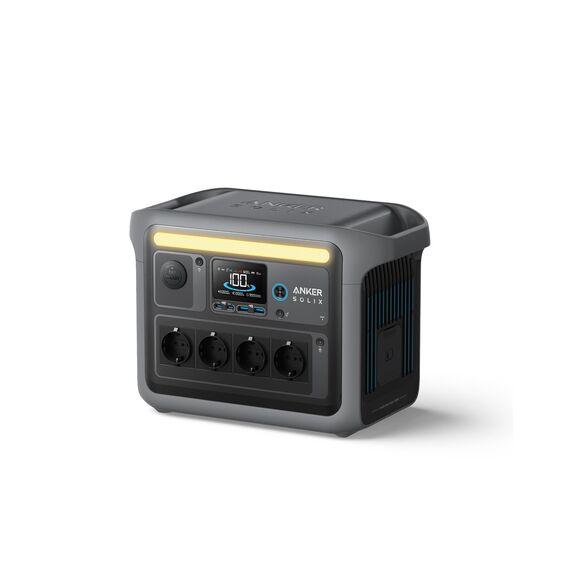 Anker SOLIX C1000 Tragbare Powerstation, LiFePO4, 1800W Solargenerator, 100% geladen in 58 Min. mit UltraFast Modus, LFP Powerstation für Outdoor, Camping und Stromreserve (Optionales Solarpanel)