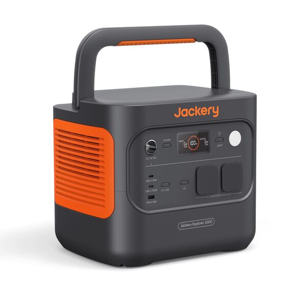 ackery E2000 v2 tragbare Powerstation, LiFePO4 Akku, 2042Wh Solargenerator mit 2200W Ausgang (Max 4400W), Schnellladung von 0-80% in 52 Min für Notfall, Camping, Wohnmobil