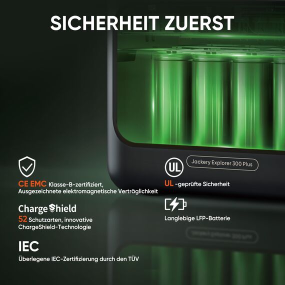 Jackery Solargenerator 300 Plus 40W Mini, 288Wh Tragbares Kraftwerk mit 40W Solarmodul in Buchgröße, LiFePO4 Batterie 300W Leistung für Outdoors RV Camping Notfälle