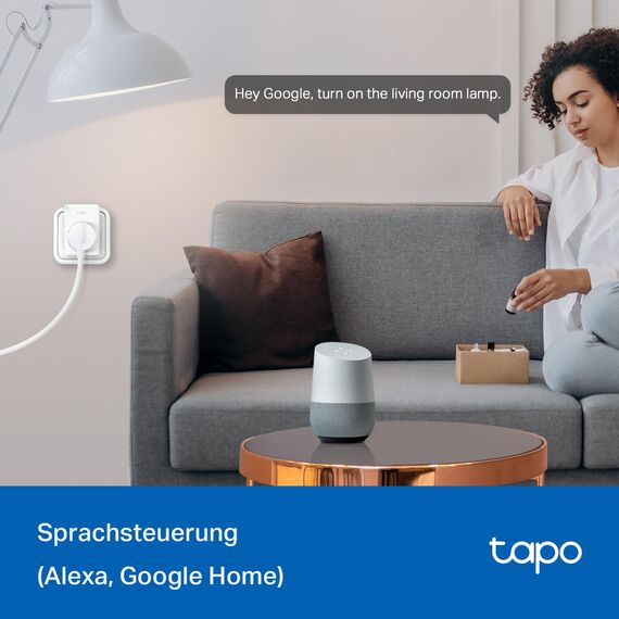 Tapo TP-Link Smart WLAN Steckdose P110 mit Energieverbrauchsmesser, Smart Home Alexa Steckdose, funktioniert mit Alexa, Google Home, Sprachsteuerung, Fernzugriff, Mini, 4 Pack