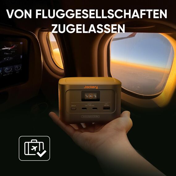 Jackery Tragbare Powerstation 100 Plus mit 1xSolarSaga 40W Mini, 99Wh Solar Generator mit 128W Ausgang, 3-Port Schnellladung für Camping/Wohnmobil