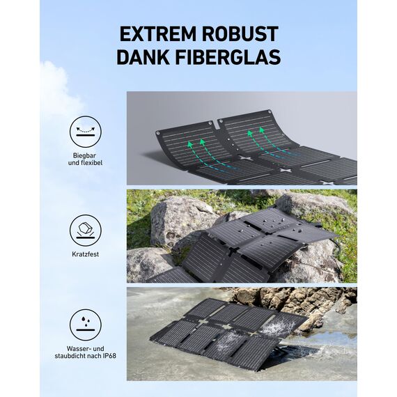 Anker SOLIX C300 DC Powerbank Station (90000mAh) mit 60W Solarpanel, 288Wh Multi-Geräte Powerstation, LiFePO4 Akku, 300W Solargenerator, Für Draußen, Camping, Reisen, Notfälle