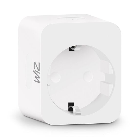 WiZ Smart Plug, Typ F, 230 V, einfache Einrichtung, Standardstecker, intelligente Steuerung, Sprachbefehle, ohne Leistungsmesser, 1er-Pack