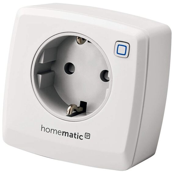 Homematic IP Smart Home 3er-Set Schaltsteckdose, digitaler Zwischenstecker steuert Leuchten oder Elektrogeräte per App, Alexa & Google Assistant, Energie sparen, 157338A0