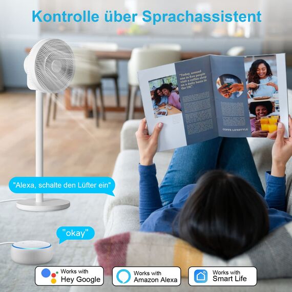 EIGHTREE 16A 3680W Smart Plug mit Stromverbrauch Messgerät, Sprachsteuerung und Timer für Smart Home, Kompatibel mit Alexa und Google Assistant, 2.4GHz WiFi