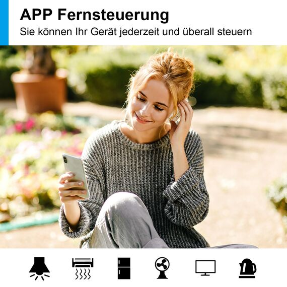ANTELA WLAN Smart Steckdose mit Strommessung 16A, Smart Home Steckdose kompatibel mit Alexa/Google Home, Stromverbrauch Messen, Sprachsteuerung, APP Fernsteuerung, 2,4GHz, 4 PCs