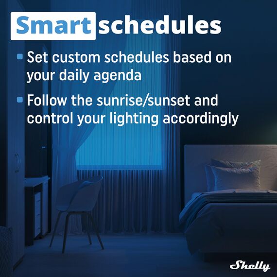 Shelly RGBW2 | WLAN-gesteuertes Relais für smarte RGBW LED-Streifen | Hausautomation | Alexa & Google Home kompatibel | iOS Android App| Kein Hub nötig | Timer | Dimmbare Leuchten | (2 Pack)