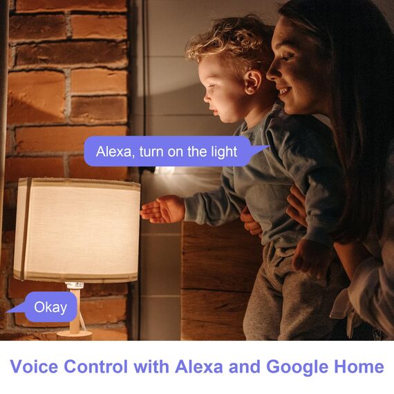 ANTELA WLAN Smart Steckdose 16A Stromverbrauch Messen kompatibel mit Alexa/Google Home, Kinderschutz, Smart Life APP, 2,4GHz, 3680W, 4PCs