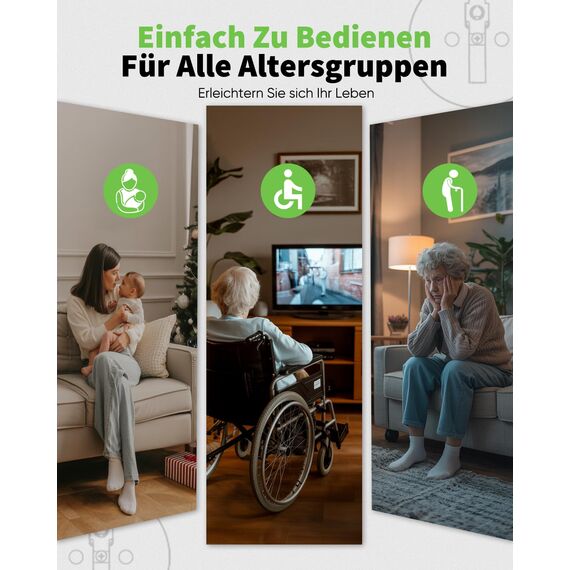 GreenSun Funksteckdosen mit Fernbedienung Steckdose - Steckdose mit Fernbedienung Ferngesteuerte Stecker Funksteckdosen Einfach Smart Home Ferngesteuerte Stecker RF Wireless Remote 30M