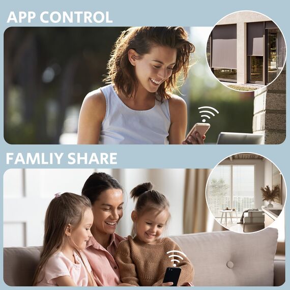 BSEED Smart Alexa Tripel Rolladenschalter,Fernbedienung mit Smart Life APP, Kompatibel mit Alexa und Google Home,Tripel Jalousieschalter mit Touch Panel Gold,APP Fernbedienung und Timing Funktion