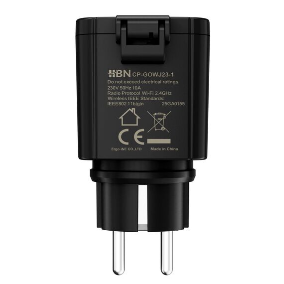 HBN 4er WLAN Steckdose Outdoor 16A, Smart Home Zeitschaltuhr Aussenbereich mit App Steuerung, Sprachsteuerung, IP44 Alexa Außensteckdose, kompatibel mit Alexa & Google Home 2,4GHz, Schwarz