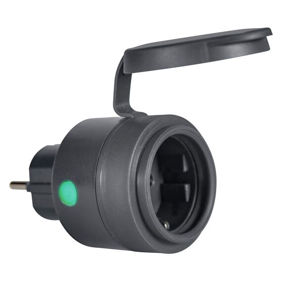 LEDVANCE Smarte Steckdose für Aussen mit WiFi Technologie im kompakten Design, zur Einbindung konventioneller Geräte ins Smart Home, steuerbar mit Alexa & Google, SMART+ OUTDOOR COMPACT PLUG, 4er-Pack