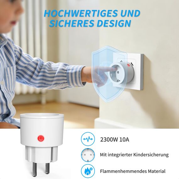 SURNICE Steckdosen mit Fernbedienung, 10A/2300W 40m lange Reichweite, Funksteckdosen mit Fernbedienung programmierbar, 3 Pack Steckdosen und 1Fernbedienung (1R+1T)