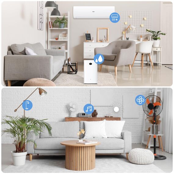 HBN Smart Life WIFI Hutschiene Schalter für Home Mit Energieüberwachung, Wireless Fernbedienung 16A, Timer Zeitschalter, Sprachsteuerung, 35 mm DIN-Schienenmontage
