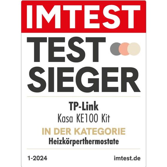TP-Link smartes Heizkörperthermostat - Erweiterungseinheit, benötigt Kasa Hub, Heizungssteuerung (Kasa App, Zeitpläne, Geofencing, Fensteröffnungserkennung), Matter, Alexa, Apple Home