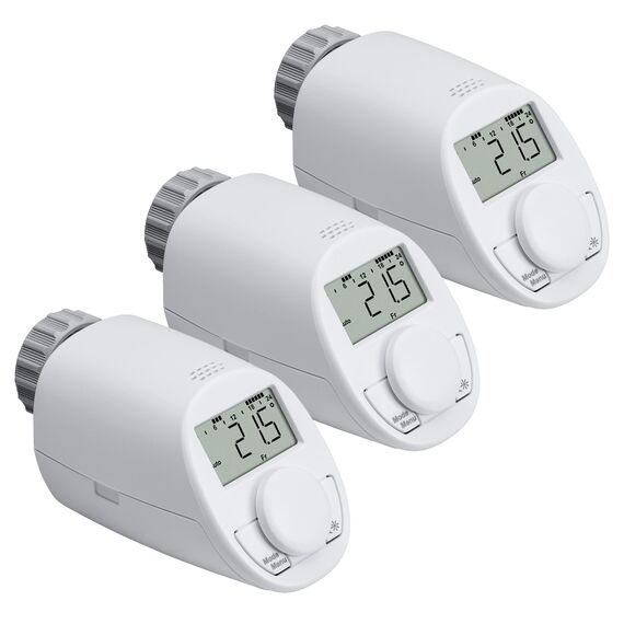 Heizkörperthermostat Modell N, neues leises Modell mit Boost Funktion (3-er Set)