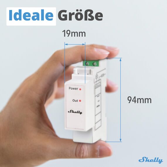Shelly Pro 3EM Switch Add-On - Zusatzmodul für Pro 3EM Geräts, 2A Potentialfreie Kontakte, Schützsteuerung, Smart Home, PV-Systeme, Energieeinsparung, Leistungsüberwachung, Kein Hub Erforderlich