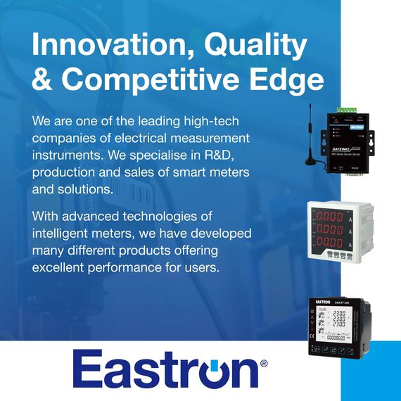 EASTRON SDM630 MODBUS-MID V2 Stromverbrauchsmesser - 1/3 Phasen Stromzähler Hutschiene - Strommessgerät - Drehstromzähler - Modbus RS485 RTU, 100A kWh, Impulszähler & beleuchtetes LCD-Display
