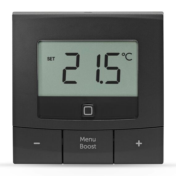 Homematic IP Wandthermostat – Basic, anthrazit, Smart Home, digitales Thermostat für Heizkörper mit/ohne App, Alexa, Google Home, Temperaturmessung, Energie sparen, 160554A0