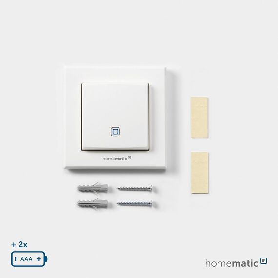 Homematic IP Temperatur- und Luftfeuchtigkeitssensor – innen, Smart Home, steuert digital Heizkörper/Fußbodenheizung per App, Alexa, Google Home, Temperaturmessung, Energie sparen, 150181A0