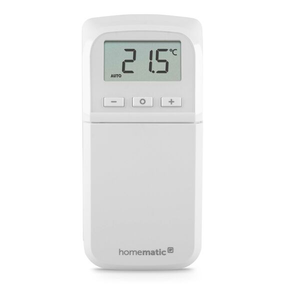 Homematic IP Heizkörperthermostat – kompakt Plus, Smart Home, digitaler Thermostat Heizung, Heizungsthermostat, Heizkosten sparen, einfache Installation, Energie sparen, 157681A0 Weiß