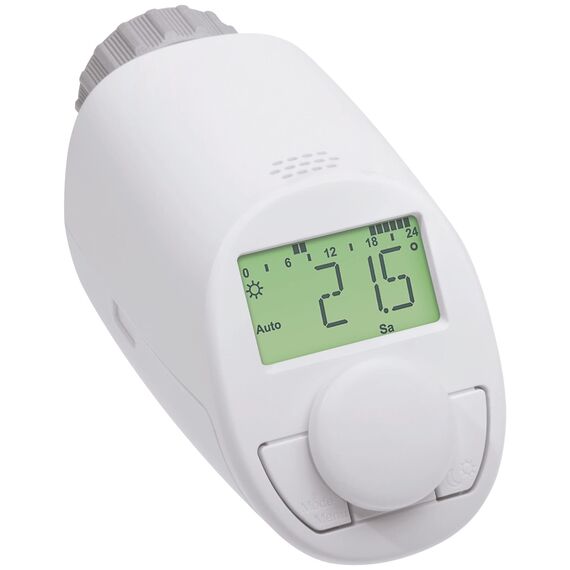 eqiva Elektronik-Heizkörperthermostat Model N, 2er-Set, Weiß