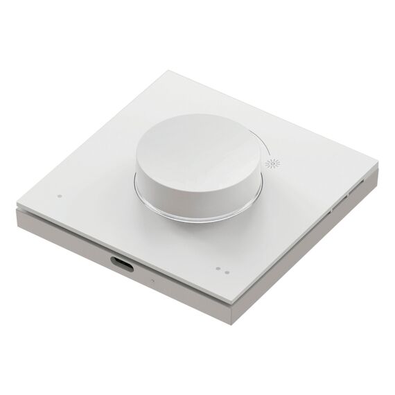WiZ Smart Dial Switch - tragbare Dimm- und Szenensteuerung mit nur einem Klick, aufladbar über USB, steuert alle „Connected by WiZ“Lampen