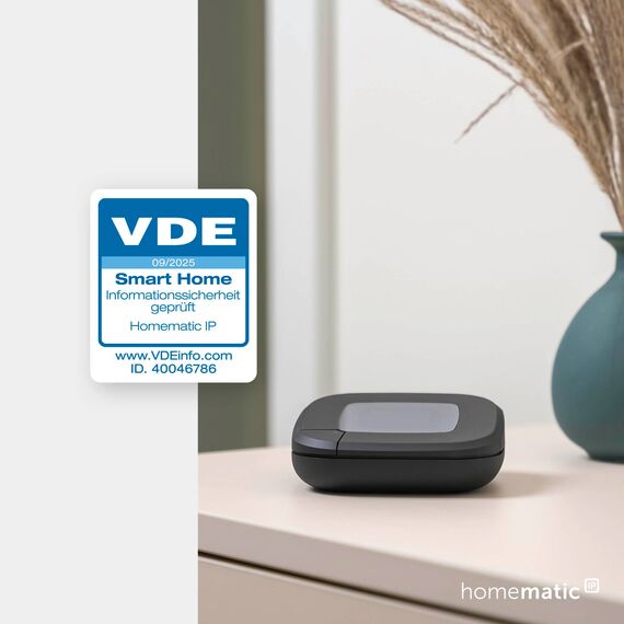 Homematic IP Smart Home Starter Set mit Access Point 2 + 2X Heizkörperthermostat – Evo, beide anthrazit, digitaler Thermostat Heizung, Steuerung per App, Alexa, Google Assistant, Energie sparen