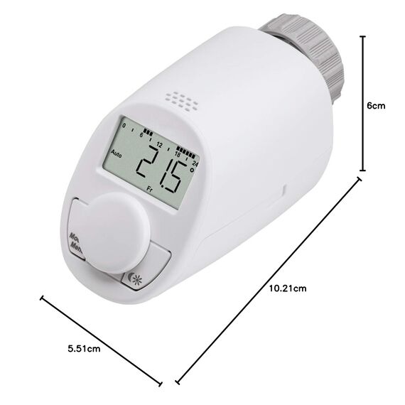 Heizkörperthermostat Modell N, neues leises Modell mit Boost Funktion, Set für 4 Räume