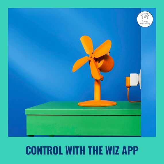 WiZ Intelligente Steckdose mit WLAN-Verbindung, App-Steuerung für die Automatisierung der Innenbeleuchtung zu Hause, Wohnzimmer, Schlafzimmer.