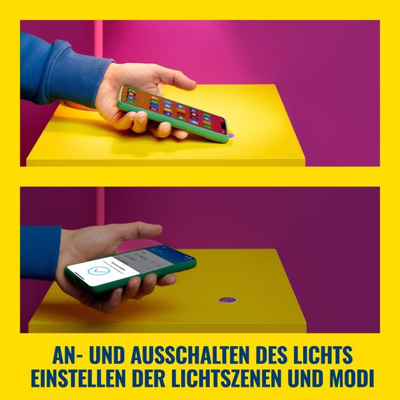 WiZ NFC-Tags, smarte und einfache Lichtsteuerung der Lampen & Leuchtem per Smartphone, konfigurierbar in der WiZ App, selbstklebend, 4-er Pack