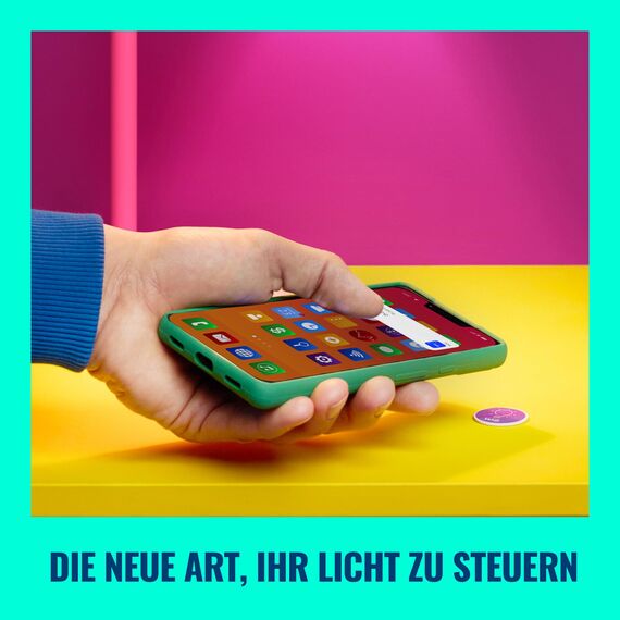 WiZ NFC-Tags, smarte und einfache Lichtsteuerung der Lampen & Leuchtem per Smartphone, konfigurierbar in der WiZ App, selbstklebend, 4-er Pack