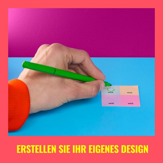 WiZ NFC-Tags, smarte und einfache Lichtsteuerung der Lampen & Leuchtem per Smartphone, konfigurierbar in der WiZ App, selbstklebend, 4-er Pack