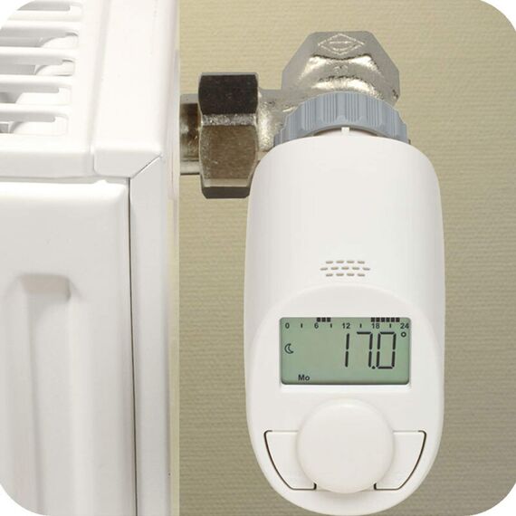 Heizkörperthermostat Modell N, neues leises Modell mit Boost Funktion, Set für 4 Räume