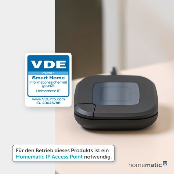 Homematic IP Smart Home Wandthermostat mit Luftfeuchtigkeitssensor, anthrazit, digitales Thermostat + Homematic IP Tischaufsteller - anthrazit, für batterieversorgte Gertäte im 55er-Format