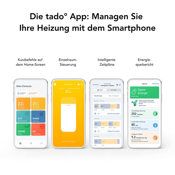 tado° smartes Heizkörperthermostat – Wifi Zusatzprodukt kompatibel mit Alexa, Siri & Google Assistant für Heizung & digitale Einzelraumsteuerung per App – einfache Installation – Heizkosten sparen