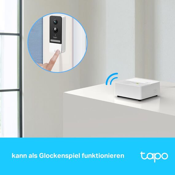 TP-Link Tapo H200 Smart IoT Hub, bis zu 64 Schalter & Sensoren oder Tasten + 4 Batteriekameras oder Türklingeln, Nicht kompatibel mit Tapo Kameramodelle mit Netzkabel, Kasa Thermostat KE100