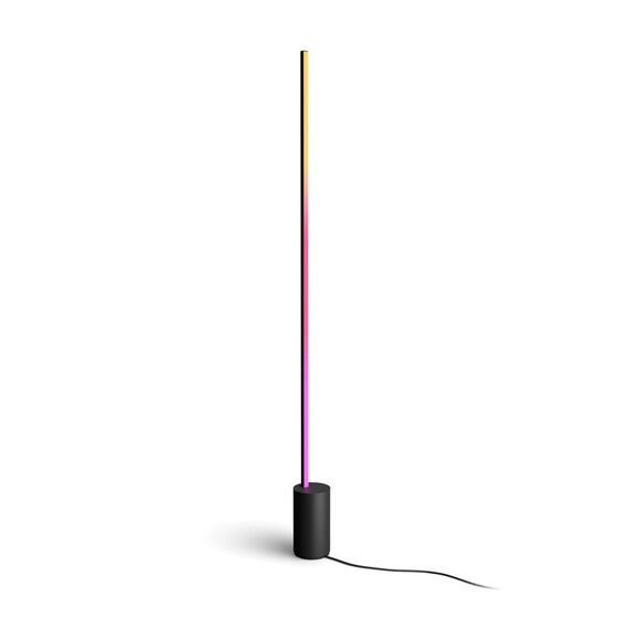 Philips Hue White & Color Ambiance Gradient Signe LED Stehleuchte (2.550 lm), dimmbare Lichtsäule mit 16 Mio. Farben & Farbverläufen, smarte Lichtsteuerung über Sprache und App, schwarz