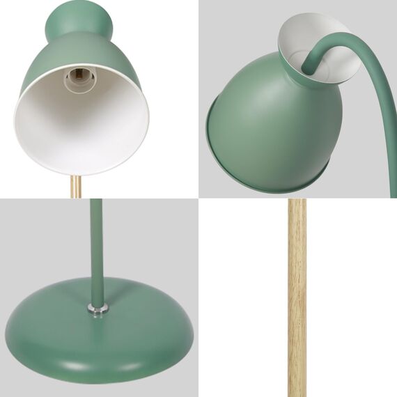 Amdelne Stehlampe Wohnzimmer Giraffe Waldgrün, Schwenkbare Stehleuchte E27 Fassung max. 60W, Höhe 159cm, Moderne Metall Standleuchte Leselampe für Sofa Schlafzimmer Arbeitszimmer, ohne Leuchtmittel