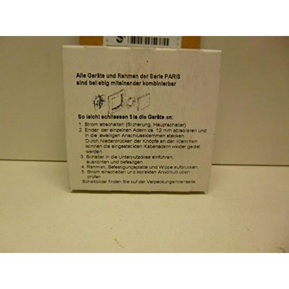 Kopp Paris Universalschalter (Aus-Wechsel-Schalter), beleuchtet, IP20, palisander-braun, 250V~, 650676082