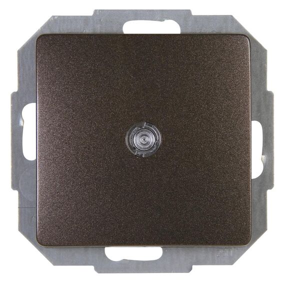 Kopp Paris Universalschalter (Aus-Wechsel-Schalter), beleuchtet, IP20, palisander-braun, 250V~, 650676082