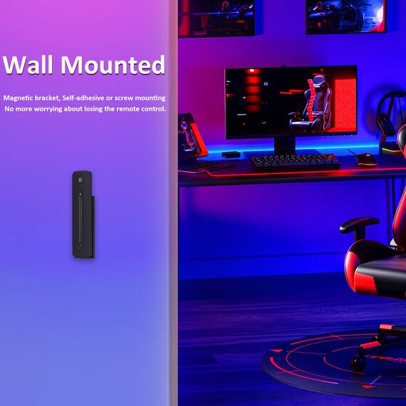 JOYLIT RGBW LED Controller mit Fernbedienung 2.4GHz RF (VP+R14), DC 12-24V 4 Kanal 4A/CH 192W-384W Controller, Sensitive Touch Slider Fernbedienung für RGB, RGBW, CCT COB SMD LED Streifen