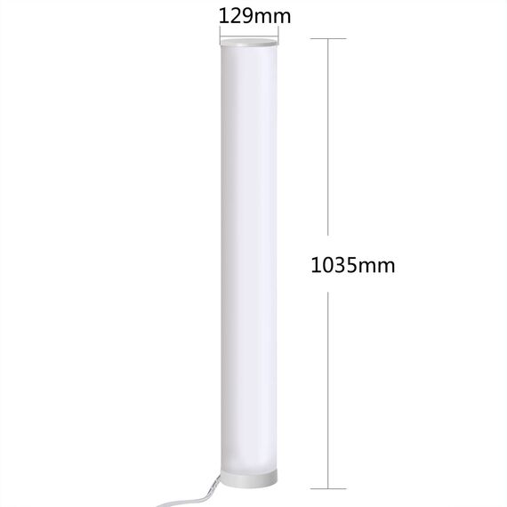 Northpoint LED DIY Lichtsäule Stehlampe Standleuchte Stehleuchte zum Aufbauen Glatt ca. 103 cm hoch dimmbar Farbwechsel mit Fernbedienung
