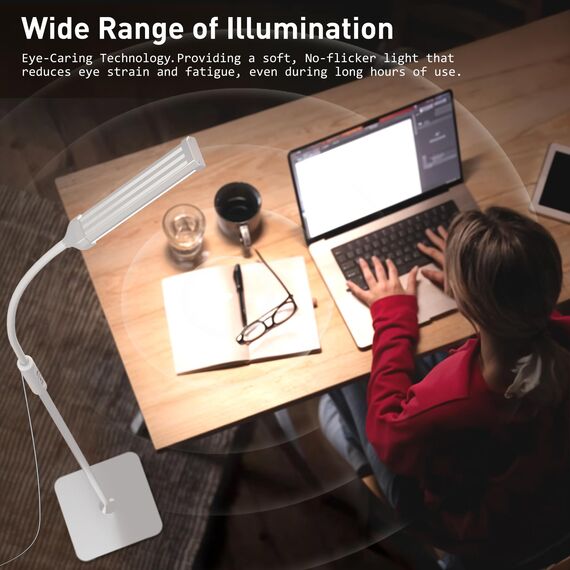 Mojimdo 120 LED Stehlampe, helle Stehlampen für Wohnzimmer, 3 Farbmodi & 10 Helligkeiten 3000K-6000K Standlicht, Schwanenhals Leselampe mit Fernbedienungen für Schlafzimmer Büro