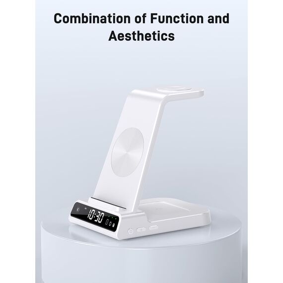 Wireless Charger für Samsung Ladestation für Galaxy S25 Ultra, Induktive Ladestation für Samsung Galaxy Watch Ultra/8/7/6, Kabelloses Ladegerät für Galaxy S24 Z Fold 6/Z Flip 6, Galaxy Buds
