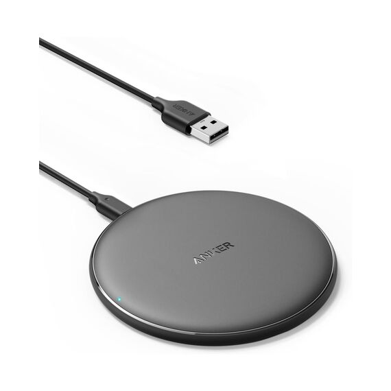 Anker 313 Kabelloses Ladepad Pad, Qi-Zertifiziert 10W Max für iPhone 17/16/15/14/13 Serie, SE 2020, AirPods (Ohne Netzteil, Nicht kompatibel mit MagSafe Magnetischer Ladefunktion)