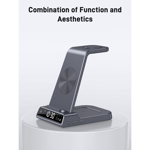 Wireless Charger für Samsung Ladestation für Galaxy S25 Ultra, Induktive Ladestation für Samsung Galaxy Watch 8/Ultra/7, Kabelloses Ladegerät für Galaxy S24 Z Fold Z Flip 6, Galaxy Buds