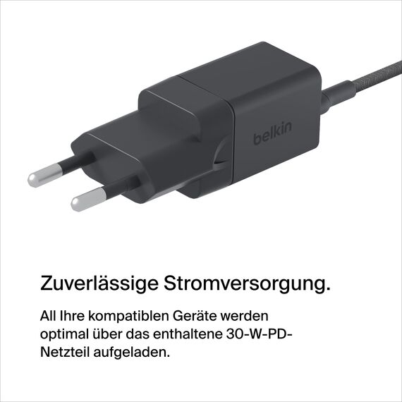 Belkin BoostCharge Pro kabellose 2-in-1-Ladestation mit MagSafe (15 W) Ladegerät kompatibel mit iPhone der Serien 17, Air, 16, 15, 14, Pixelsnap, AirPods und Anderen MagSafe-fähigen Geräten